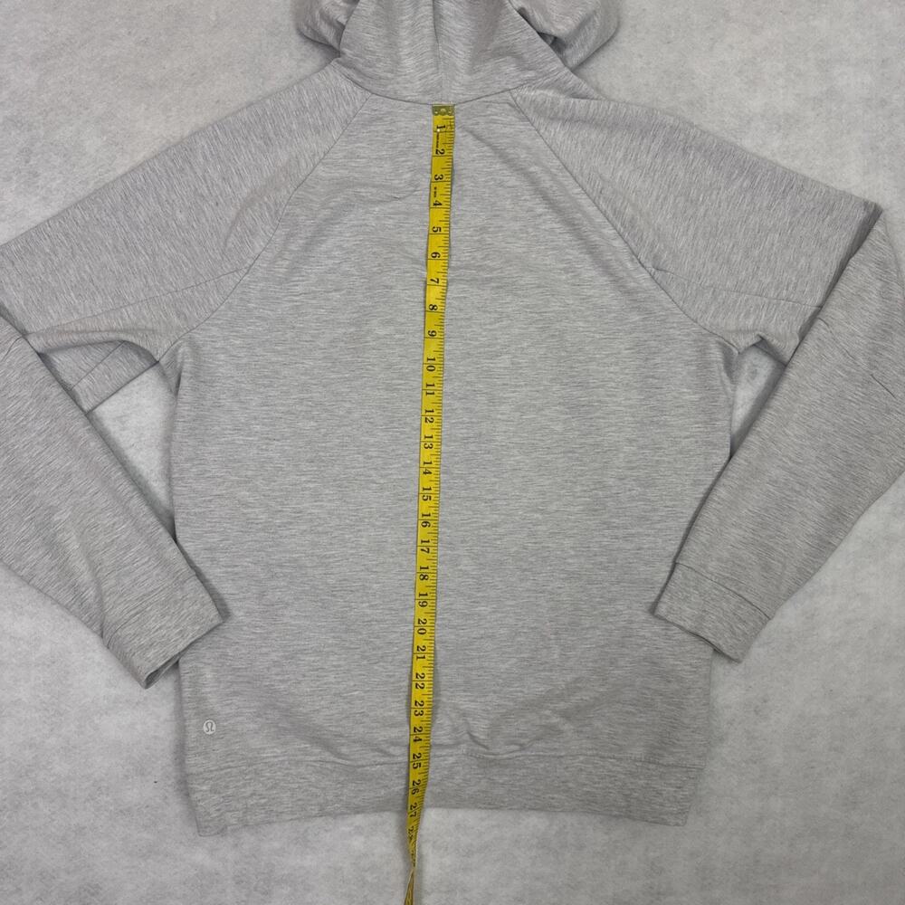 Lululemon City Sweat Pullover Hoodie Mens Large Heather Light Gray - Picture 7 of 8